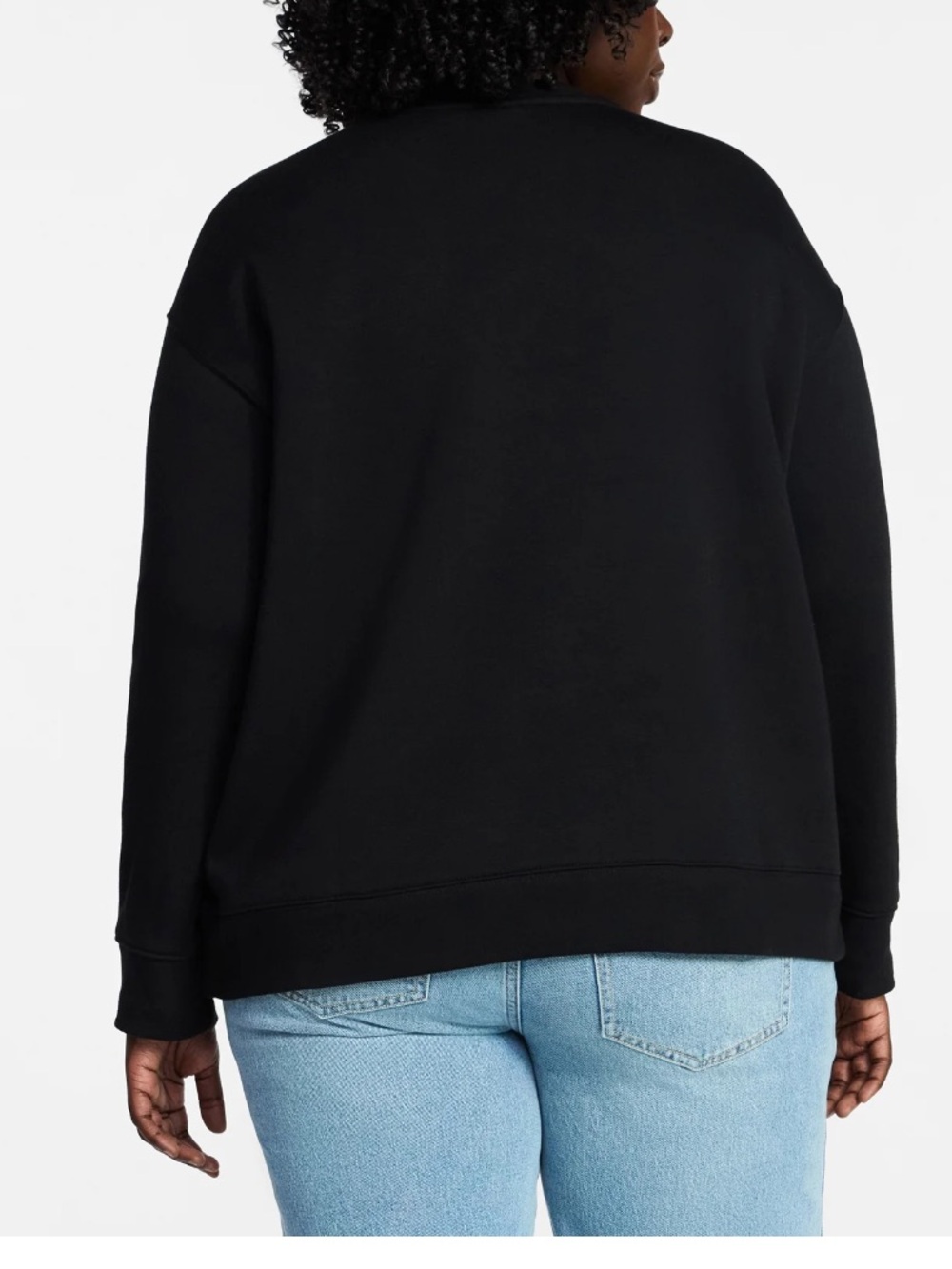 Women's Plus Size Fleece Sweatshirt with Long Sleeves 3X - Picture 2 of 9